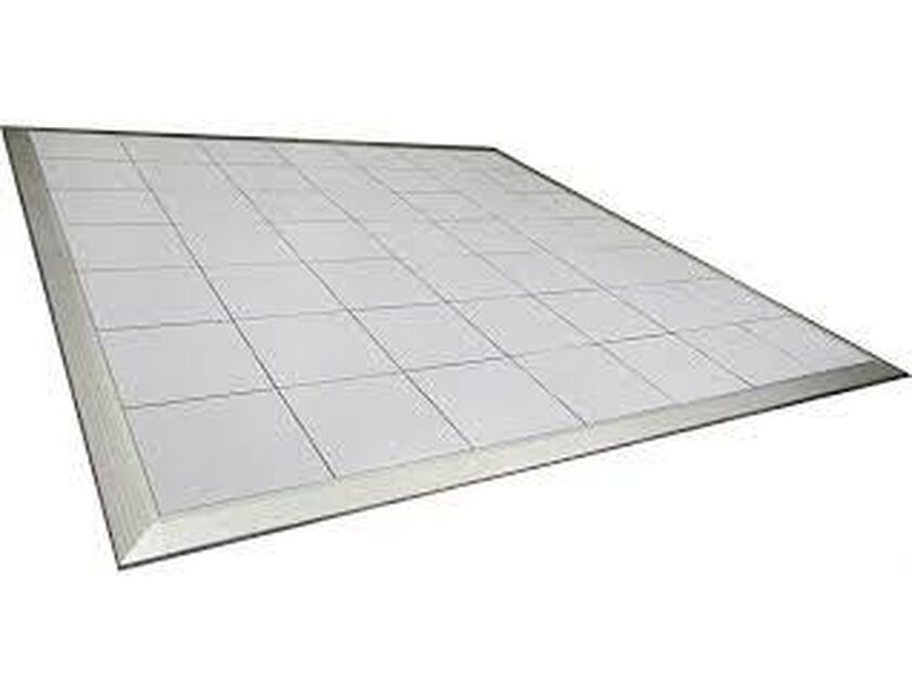 White Tile Dancefloor - 3.6 x 3.6m