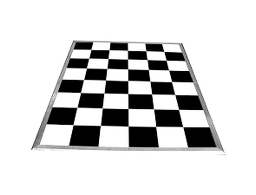 Black & White Tile Dancefloor - 3.6m x 3.6m