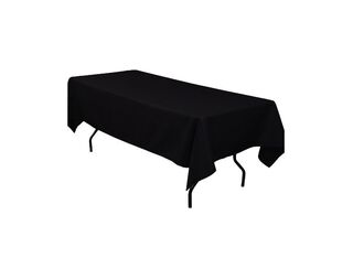 Black Rectangular Linen - 137cm x 280cm (6ft Trestle Table)