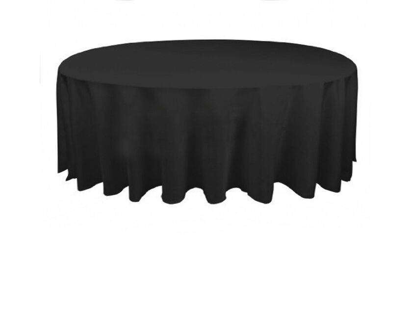 Black Round Linen - 280cm