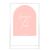 Personalised Watermelon Arched Acrylic Sign Package - Black Signage Frame