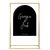 Personalised Black Arched Acrylic Sign Package - Black Signage Frame