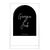 Personalised Black Arched Acrylic Sign Package - Black Signage Frame