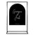 Personalised Black Arched Acrylic Sign Package - Black Signage Frame