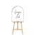 Personalised White Arched Acrylic Sign Package - Black Signage Frame