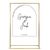 Personalised White Arched Acrylic Sign Package - Black Signage Frame