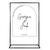 Personalised White Arched Acrylic Sign Package - Black Signage Frame