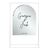 Personalised Mirror Arched Acrylic Sign Package - Black Signage Frame