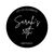 Personalised Black Round Acrylic Sign Package - Black Metal Easel