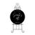 Personalised Black Round Acrylic Sign Package - Black Metal Easel