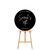 Personalised Black Round Acrylic Sign Package - Black Metal Easel