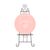 Personalised Watermelon Round Acrylic Sign Package - Black Metal Easel