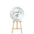 Personalised Mirror Round Acrylic Sign Package - Black Metal Easel