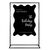 Personalised Black Ripple Acrylic Sign Package - Black Metal Easel