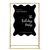 Personalised Black Ripple Acrylic Sign Package - Black Metal Easel