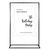 Personalised White Ripple Acrylic Sign Package - Black Metal Easel