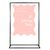 Personalised Watermelon Ripple Acrylic Sign Package - Black Metal Easel