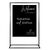 Personalised Black Rectangle Acrylic Sign Package - Black Signage Frame