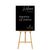 Personalised Black Rectangle Acrylic Sign Package - Black Signage Frame