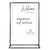Personalised White Rectangle Acrylic Sign Package - Black Signage Frame
