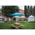 Picnic Pallet Table with Umbrella