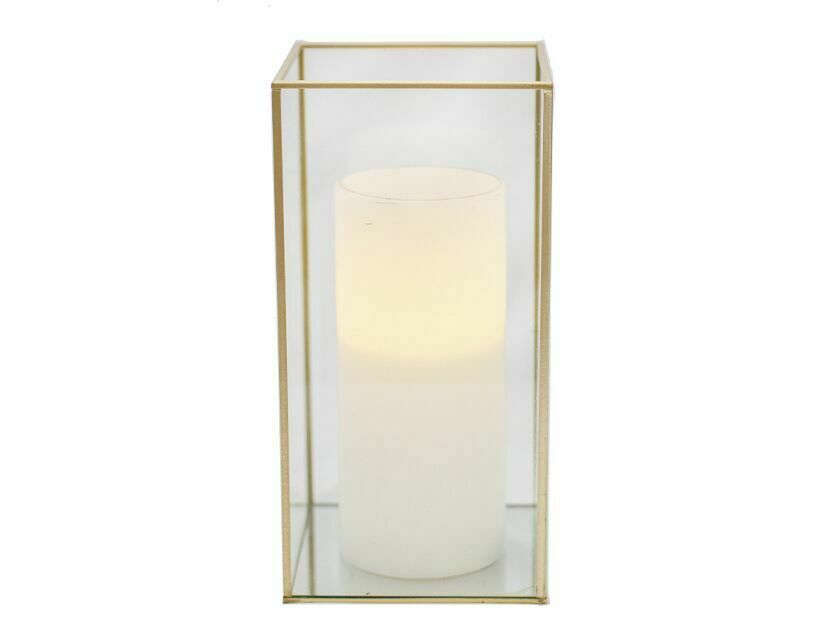 Gold Frame Glass Candle Box - Package