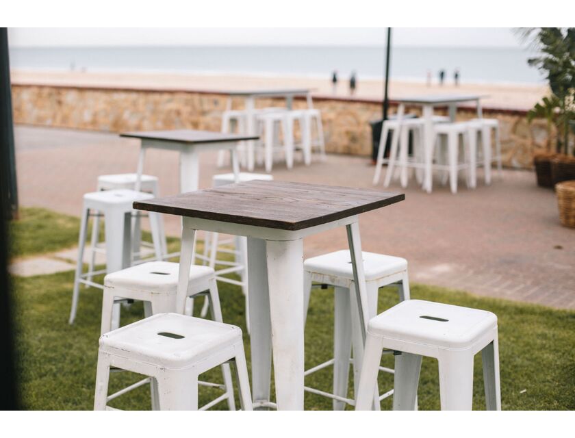 Tolix Bar Table White