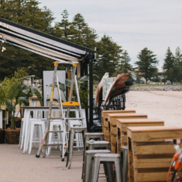 Tolix stool - Gun metal Olympic Party Hire Adelaide