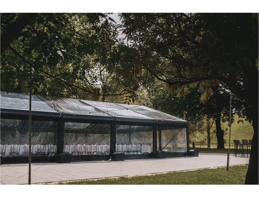 Black Frame / Clear Roof - 10m x 3m