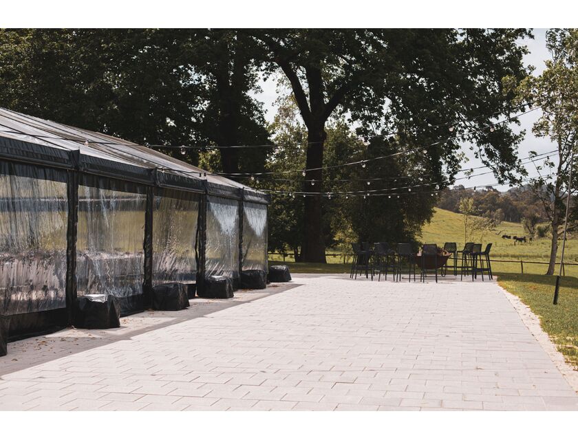 Black Frame / Clear Roof Pavilion - 10m x 15m