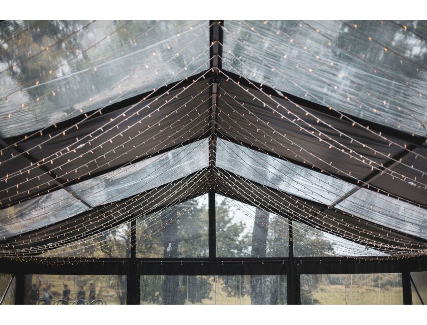 Black Frame / Clear Roof Pavilion - 10m x 15m