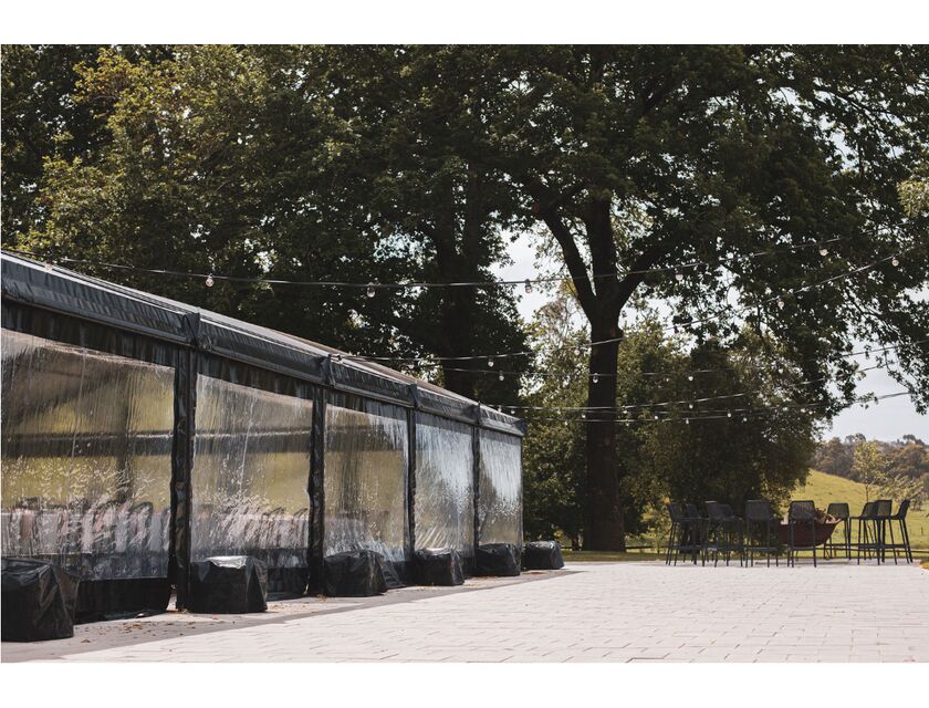 Black Frame / Clear Roof Pavilion - 10m x 18m