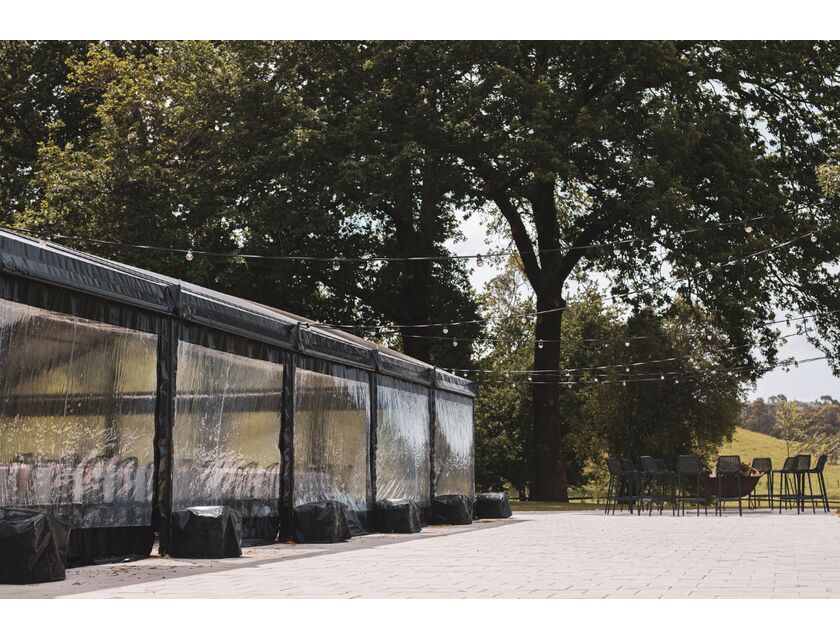 Black Frame / Clear Roof - 10m x 3m