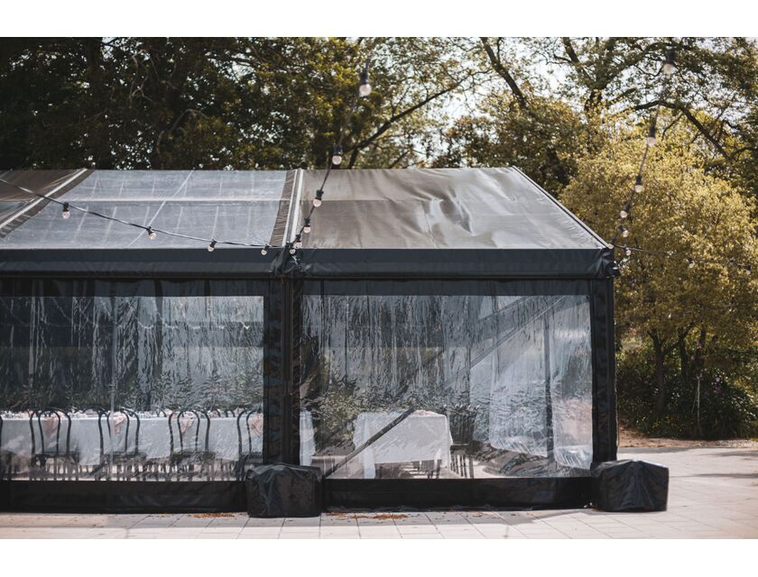 Black Frame / Clear Roof - 10m x 30m