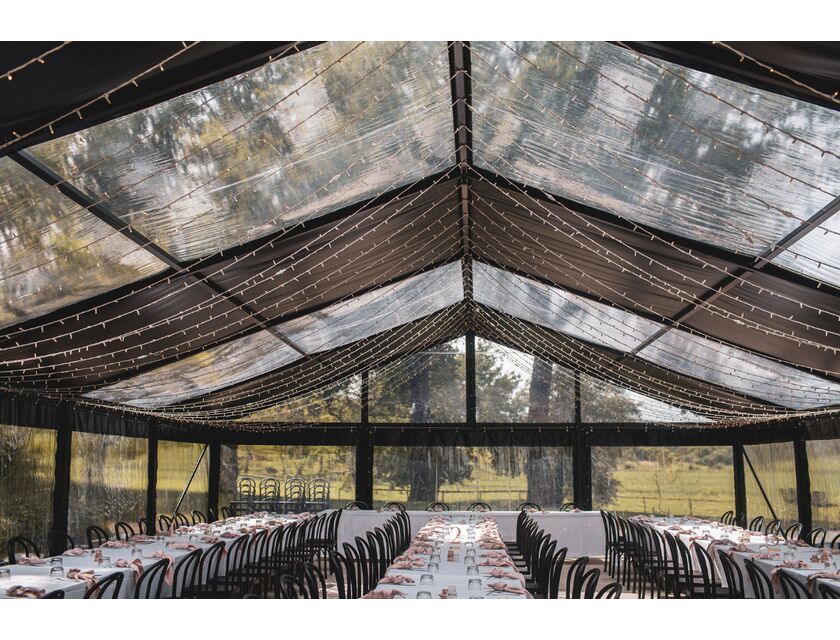 Black Frame / Clear Roof - 10m x 36m