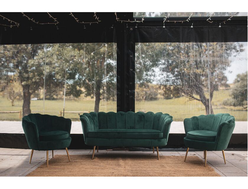 Marianna Velvet Arm Chair - Green