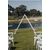Triangle Wooden Arbour - White