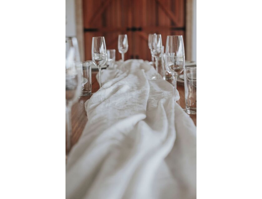 White Rectangle Linen - 137cm x 230cm