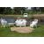 Flower Cane Chair - White