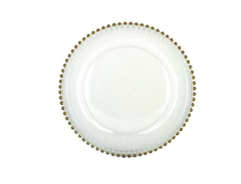 Gold Trim Charger Plate