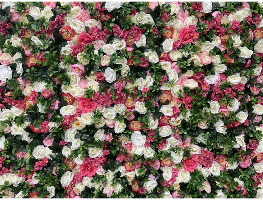 Summer Garden Flower Wall