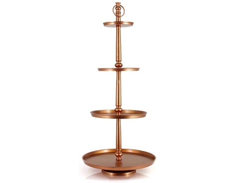 4 Tier Cake Stand - Copper