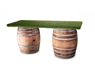 Turf Top Wine Barrel Bar