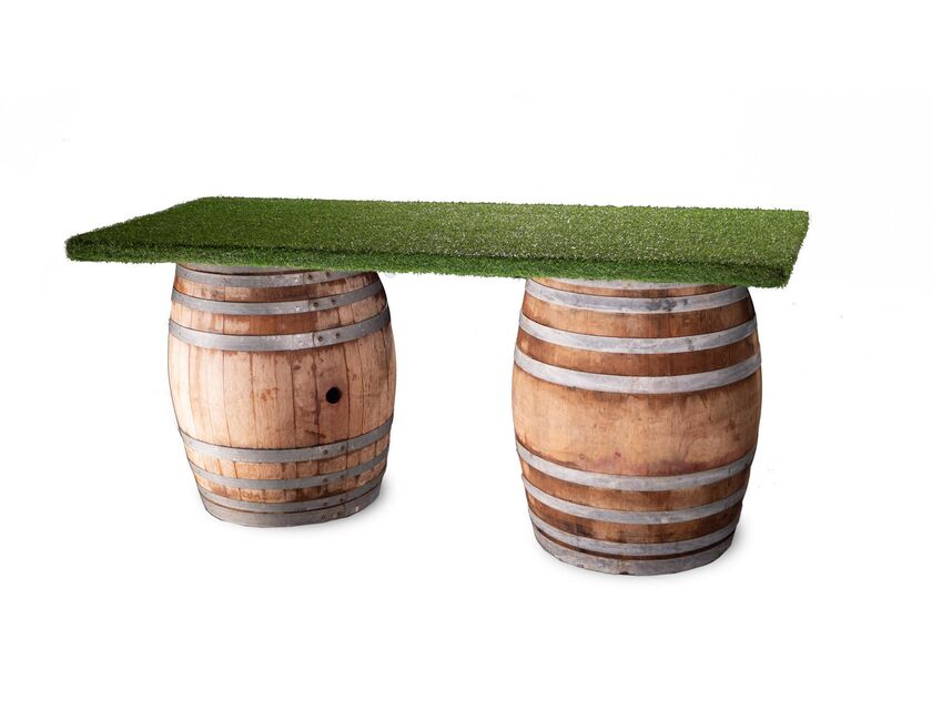 Turf Top Wine Barrel Bar