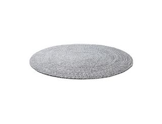 Braided Round Rug Grey