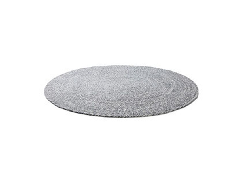 Braided Round Rug Grey Olympic Party Hire, Gray Round Rug