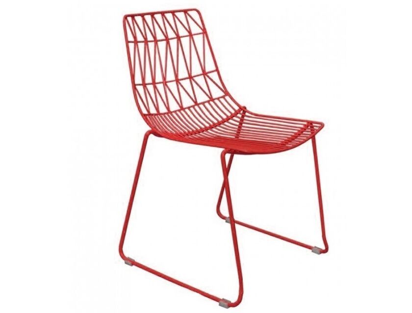 Olympic Party Hire Red Wire Chair