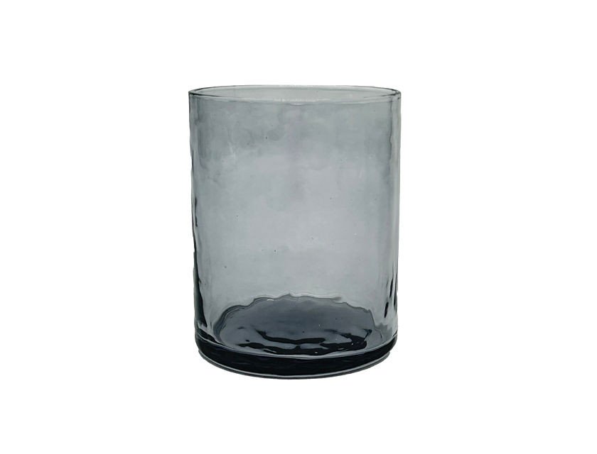 Luna - Textured Lowball Glass - Black