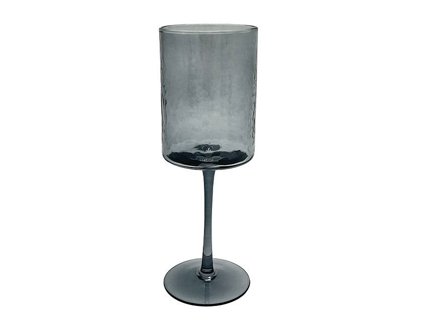 Luna - Textured Wine Glass - Black