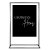 Personalised Black Rectangle Acrylic Sign Package - Black Signage Frame